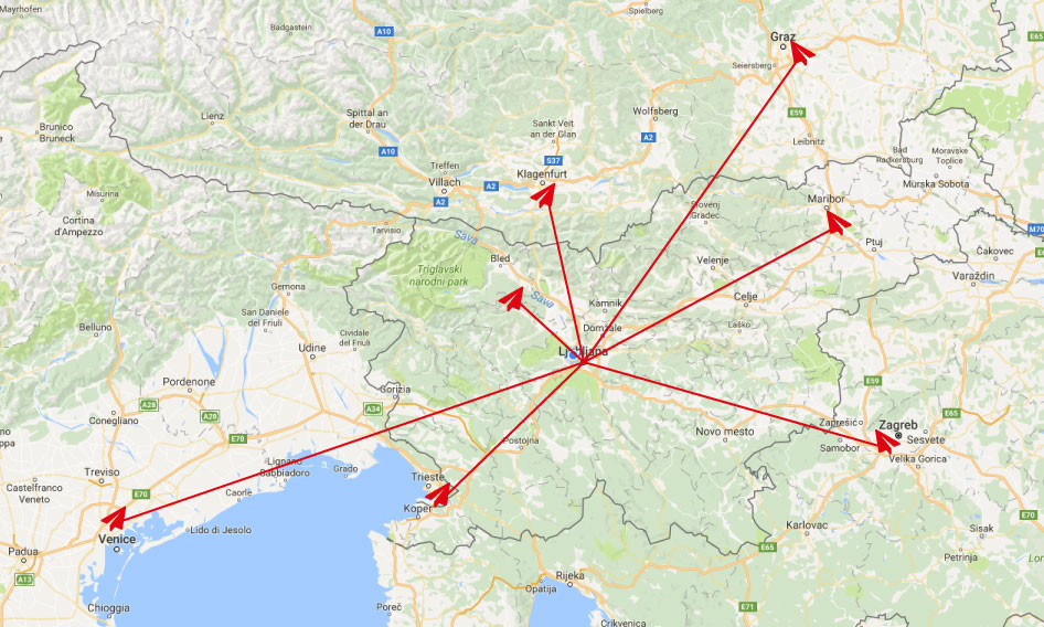 Shuttle map